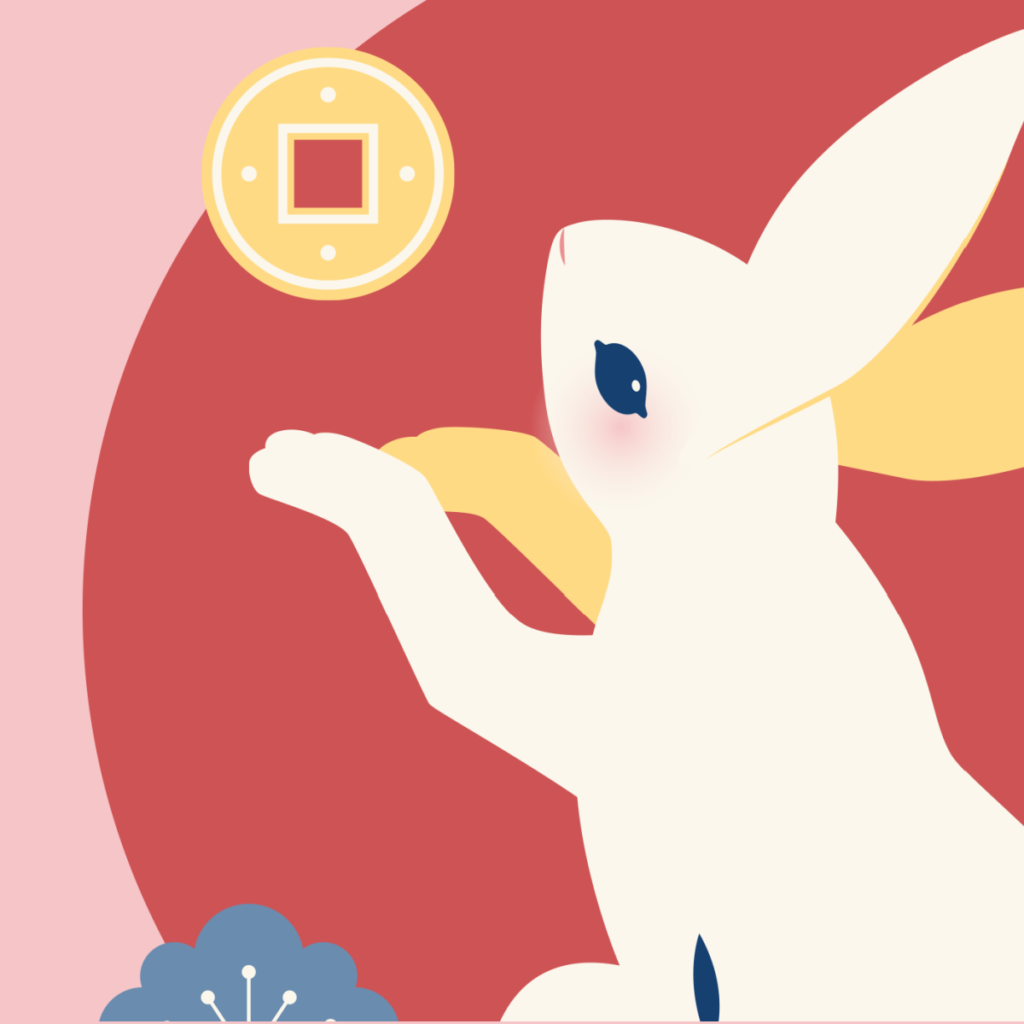 Lunar New Year Celebration Year Of The Rabbit Graphic