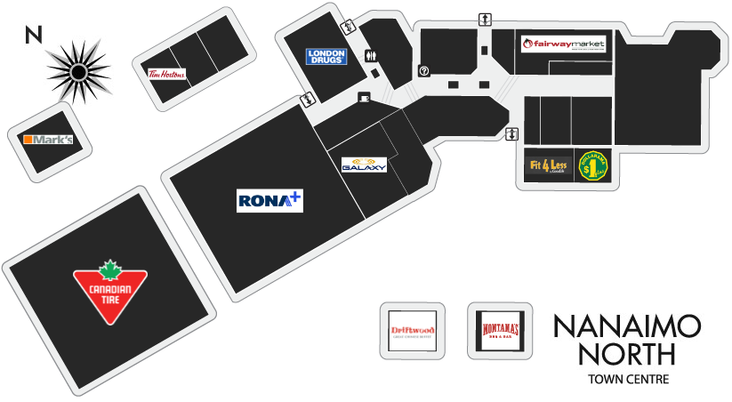 Nanaimo North Town Centre Directory Map